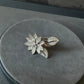 Between finger Lotus  ring 925 silver 18k gold plated