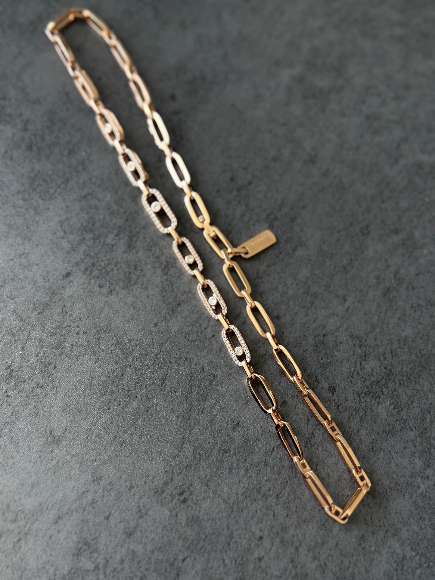 Messika v gold cnc version rosegold necklace