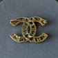 coco gold pearl diamond brooch