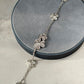 Cz frivole clover bracelet 925 silver 18k white gold plated 17cm long