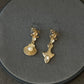 Coco Gold shell and pearl Dangle Earrings