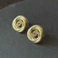 Coco cz gold stud earring