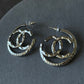 coco silver hoop earring
