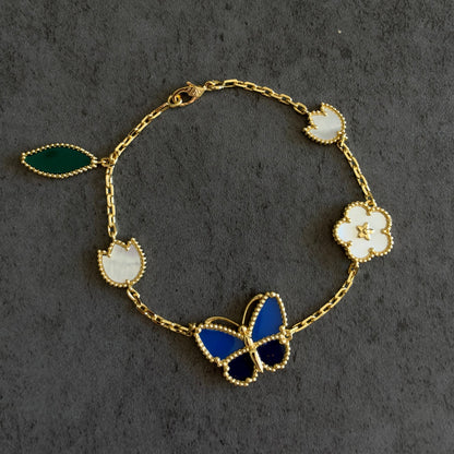 Lucky Spring Butterfly bracelet, 5 motifs