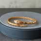 Snake Cz Bangle 925 18k Rose Gold Plated bangle bracelet 17cm