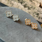 15mm cz clover earrings 925 silver 18k gold plated - ParadiseKissCo