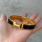 H Black Bracelet 7.5 inches 19cm
