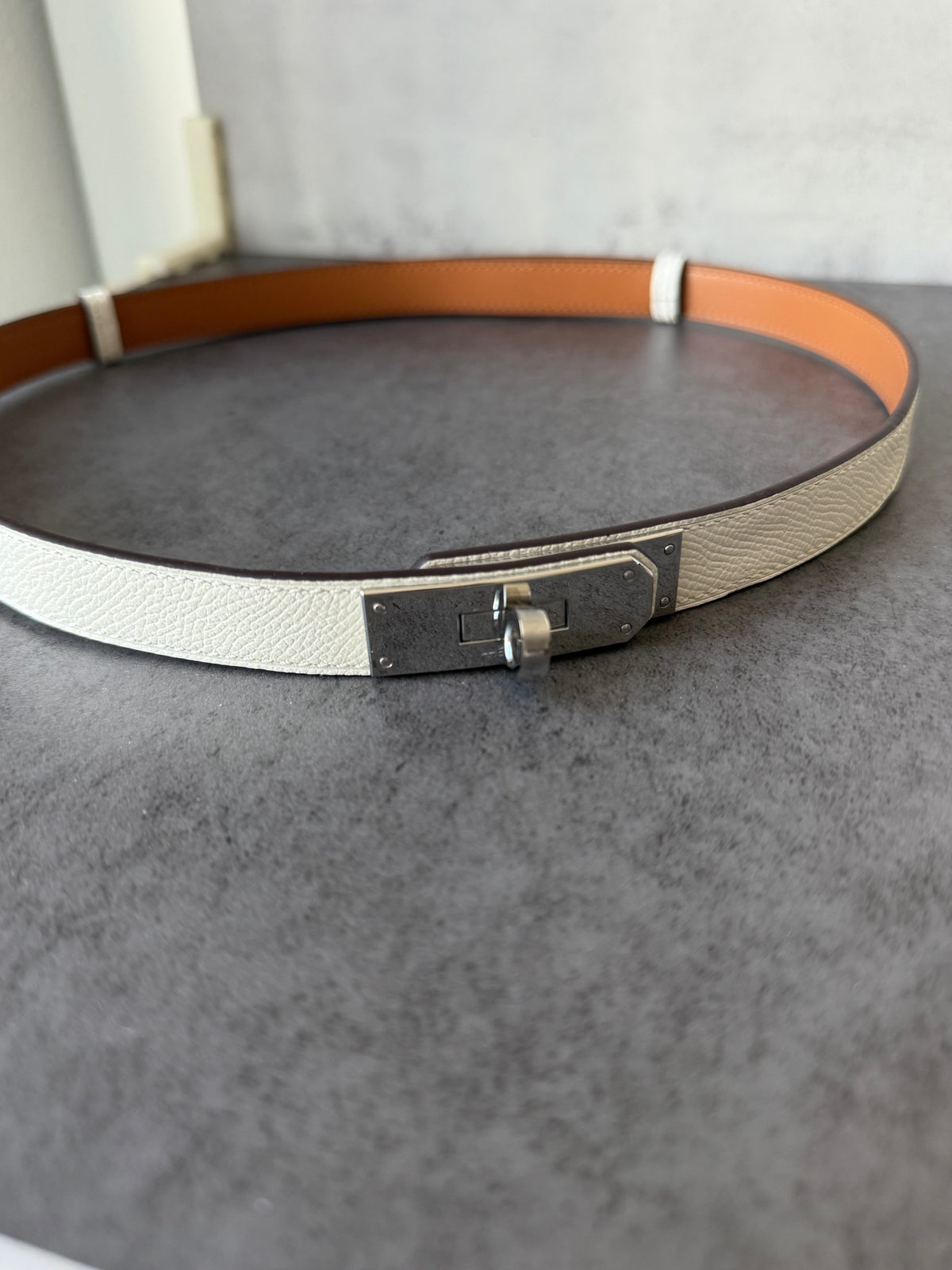H kelly belt black belt with silver hardware