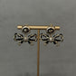 Coco Leather Bow Earrings