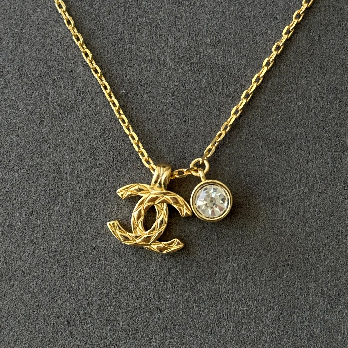 coco gold diamond necklace