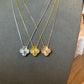 15mm Guilliche Clover Necklace, Gold Plated, 925 Sterling Silver 42cm long