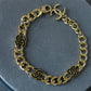 Coco cc gold chain black ceramics bracelet