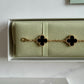 Alhambra Onyx Clover Bracelet 925 Silver, 18k Gold Plated