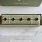 Alhambra Onyx Clover Bracelet 925 Silver, 18k White Gold Plated