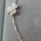 9 motif cz clover necklace 925 silver 18k white gold plated 42 cm long